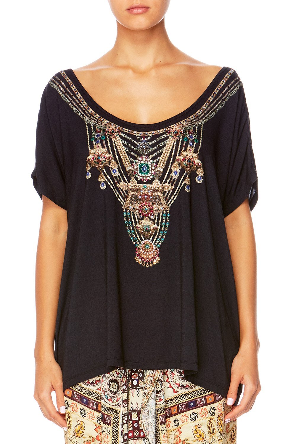 INDIANA FRANKS WIDE ROUND NECK T-SHIRT