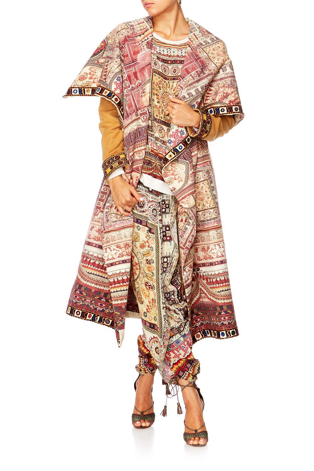 INDIANA FRANKS WATERFALL COLLAR COAT