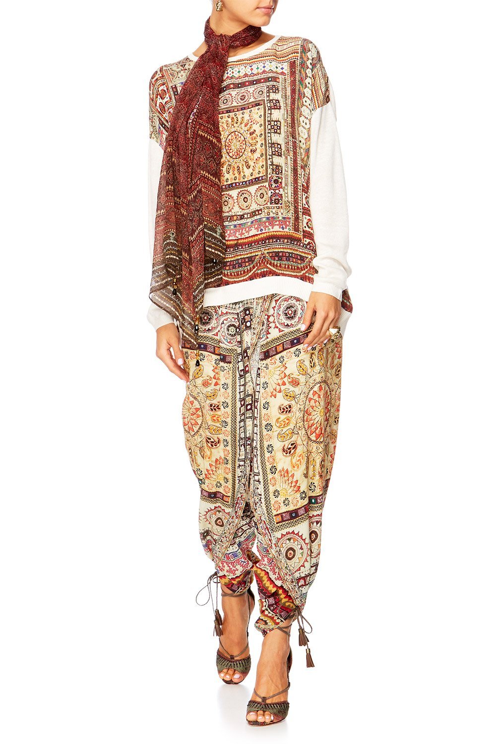 INDIANA FRANKS JUMPER W CONTRAST FRONT