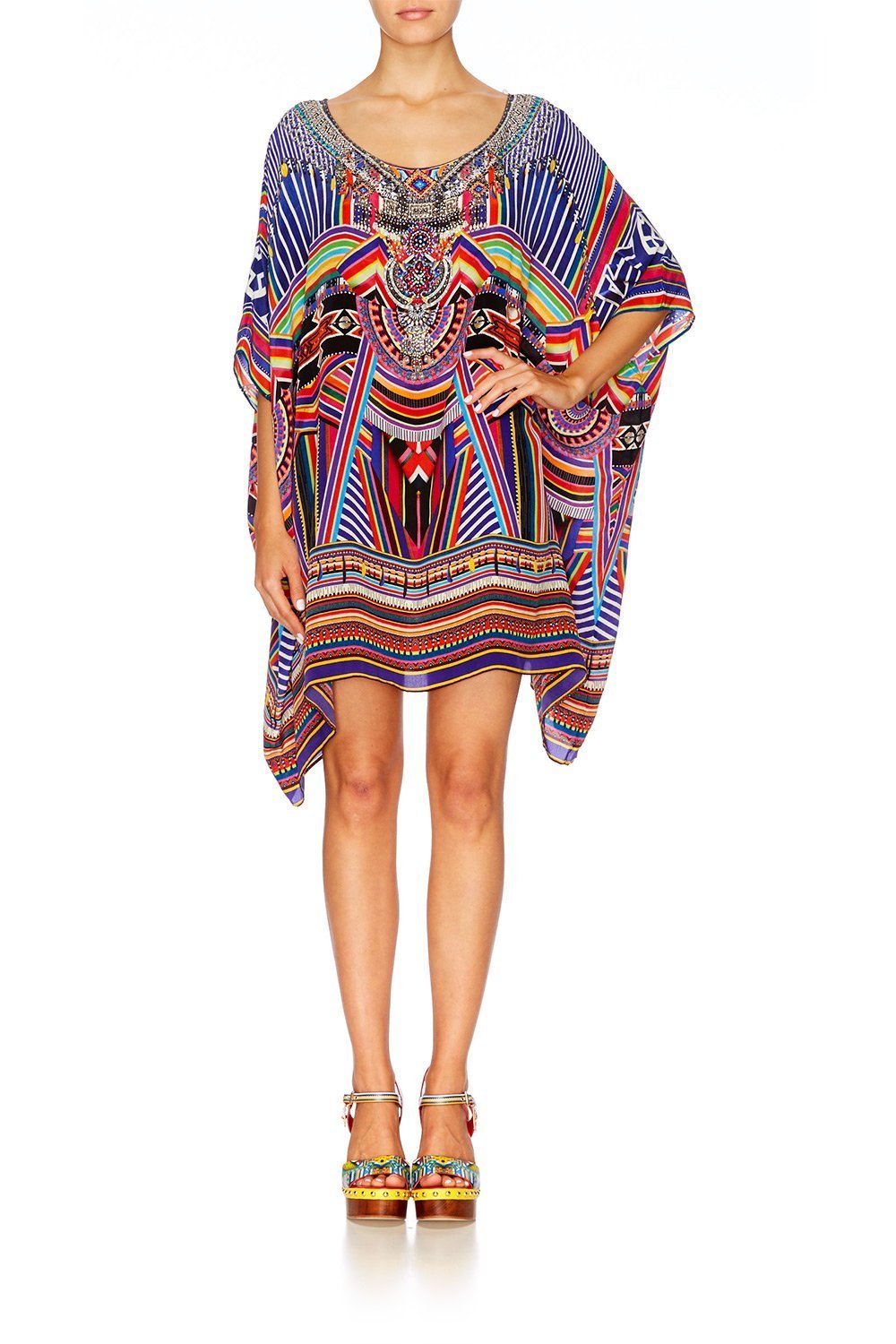 SHORT ROUND NECK KAFTAN TSACHILA BLESSING