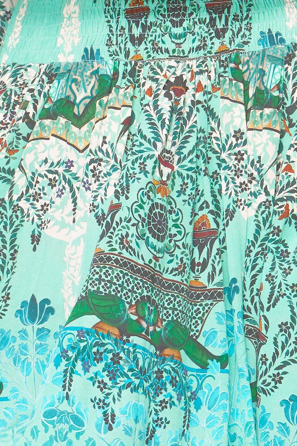 THE SPIRIT WITHIN SHIRRED RELAXED SHORT DRESS