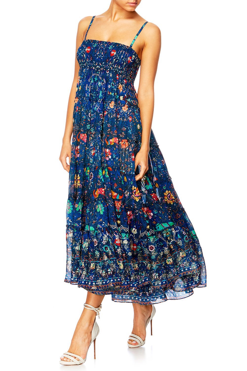 KINDNESS KALEIDOSCOPE SHEER TIERED CIRCLE SKIRT