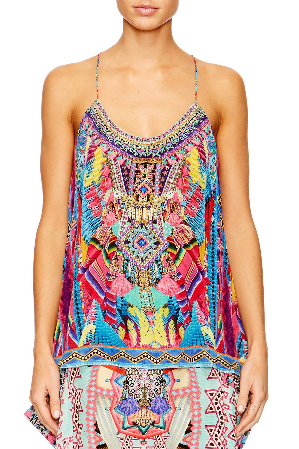 MS MOCHILLA T BACK SHOESTRING STRAP TOP