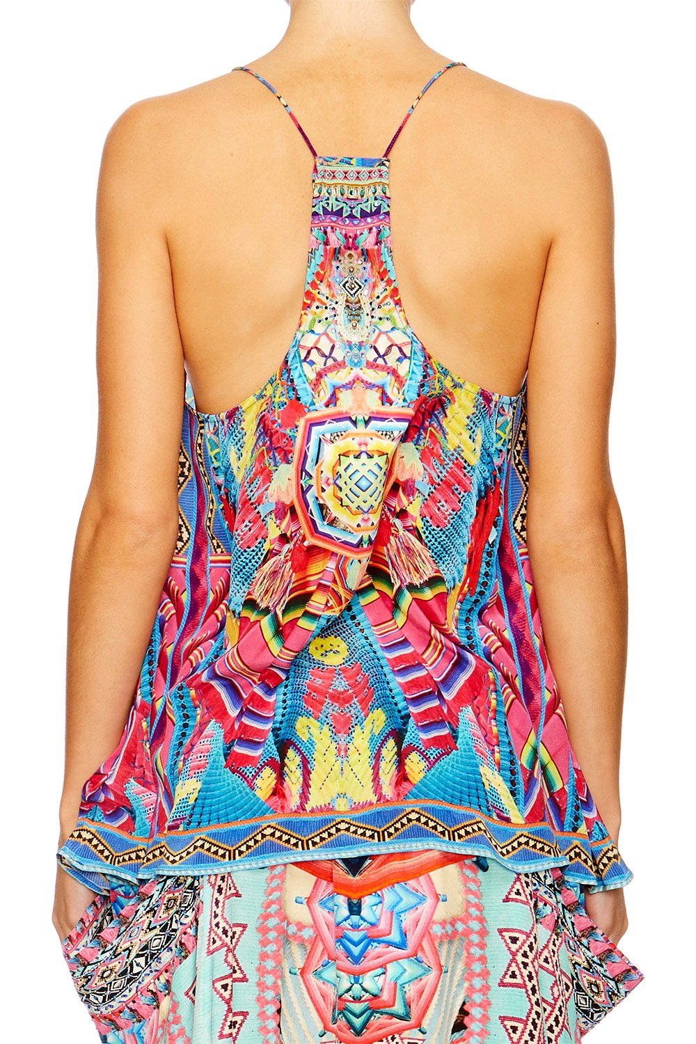 MS MOCHILLA T BACK SHOESTRING STRAP TOP