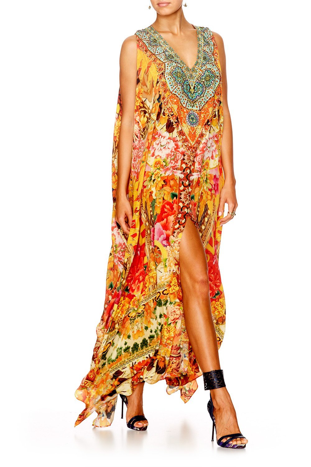 GRANDMA'S MANTELPIECE SPLIT FRONT & SLEEVE KAFTAN