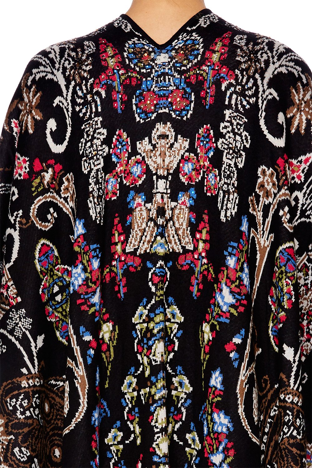 DANCING IN THE DARK OVERSIZED THROWOVER PONCHO