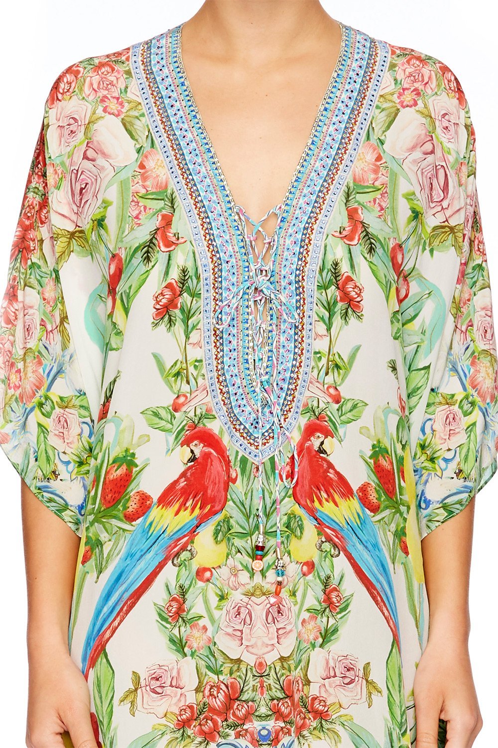 ONE FLEW OVER SHORT LACE UP KAFTAN