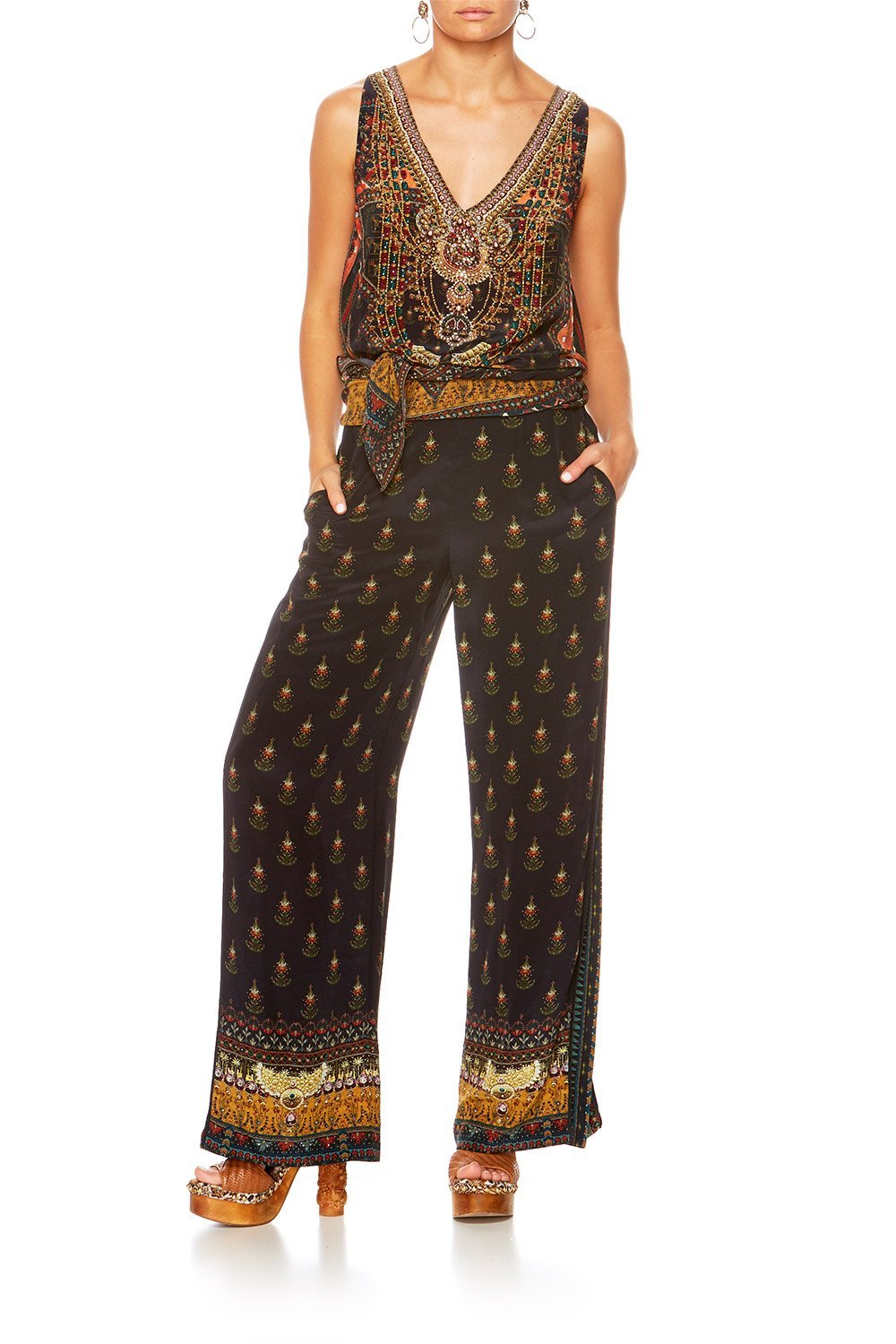 BLISS OF BOHEMIA PANTS W SIDE SPLIT