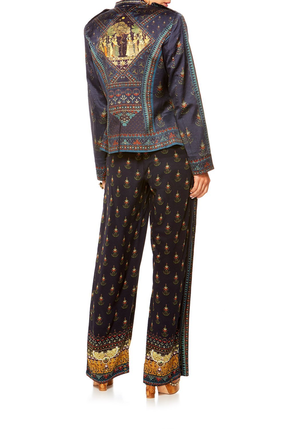 BLISS OF BOHEMIA DOUBLE BREASTED TAILORED JACKET