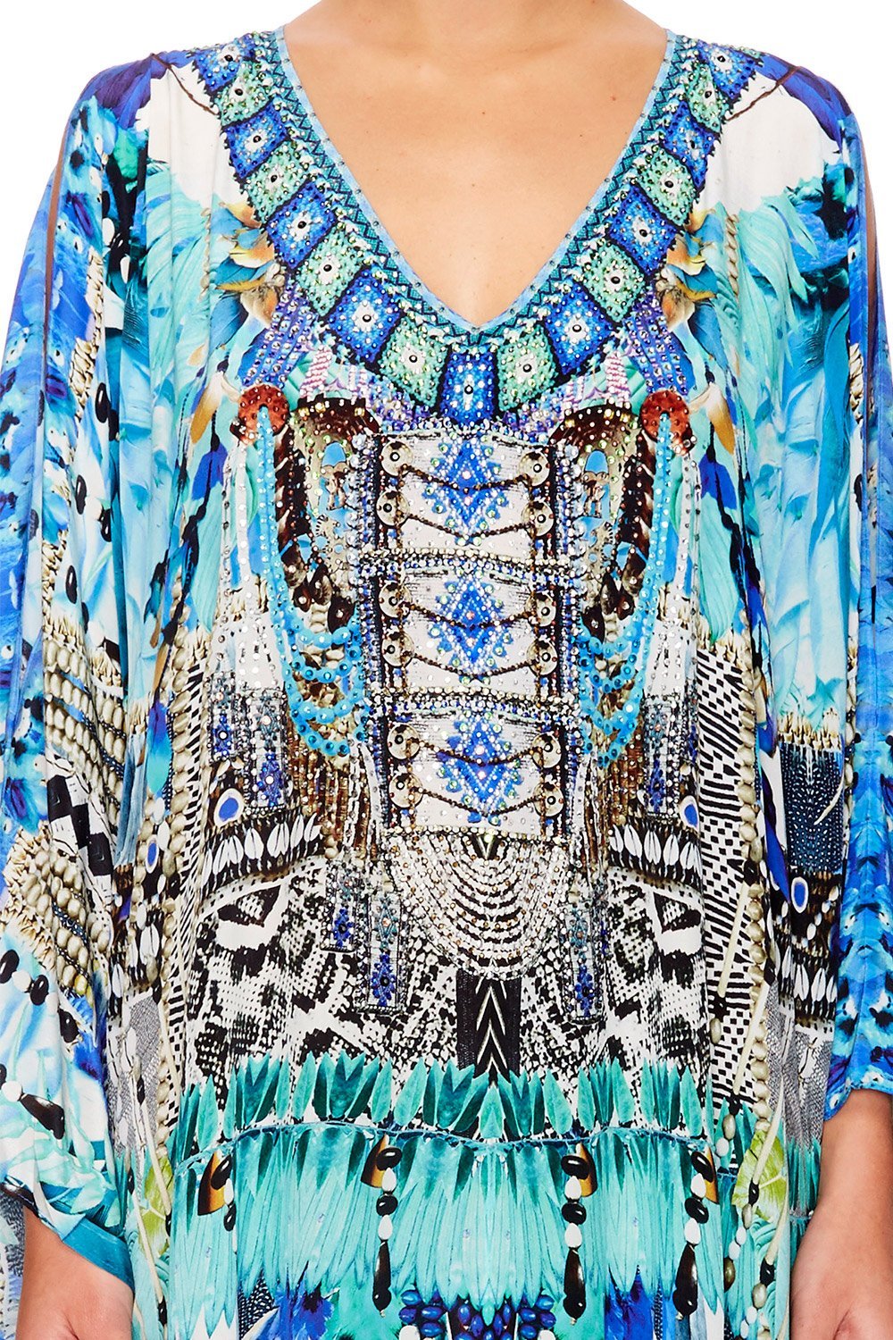 LEAVE ME WILD SLIT FRONT & SLEEVE KAFTAN