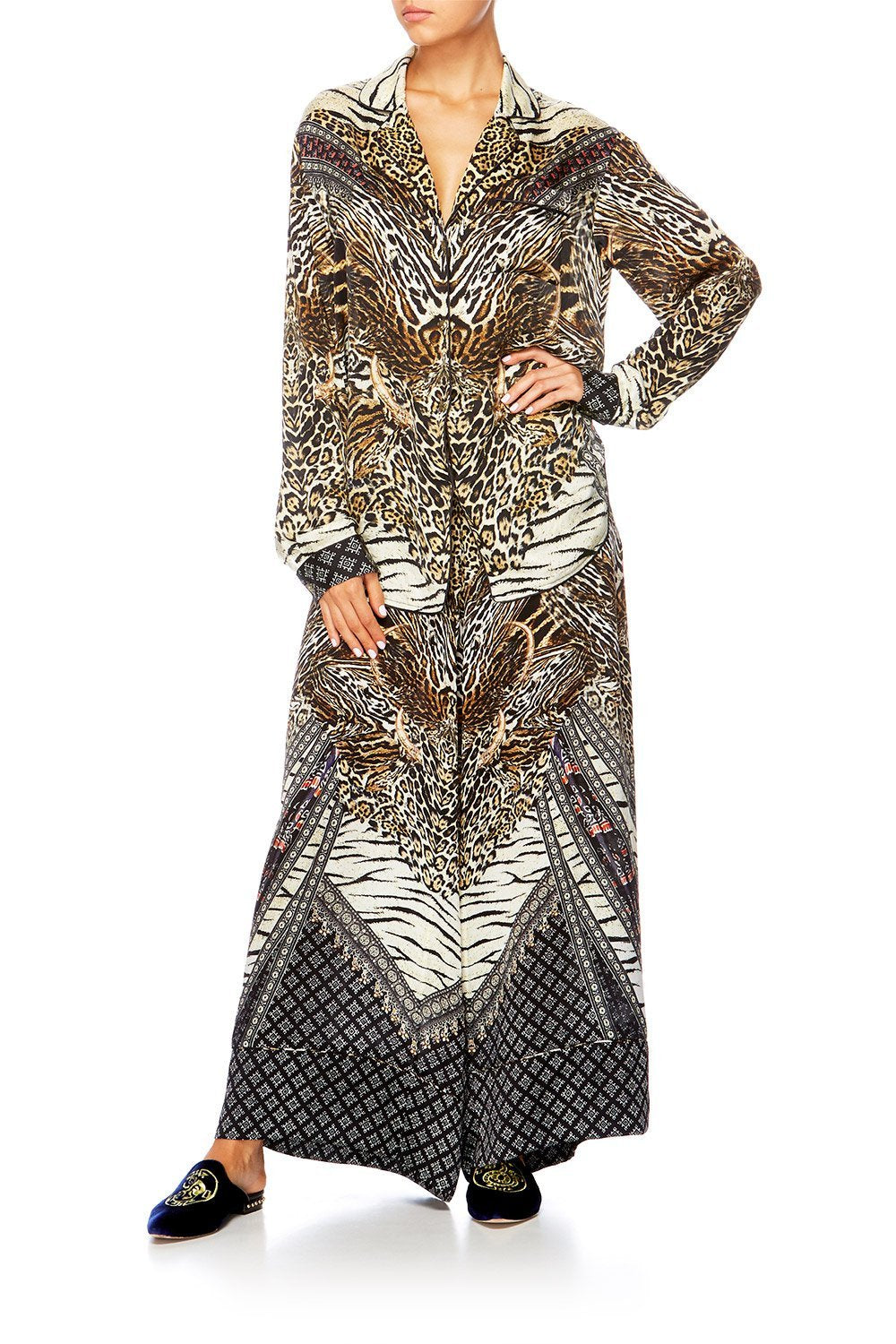 THE BODYGUARD WIDE LEG PAJAMA PANTS