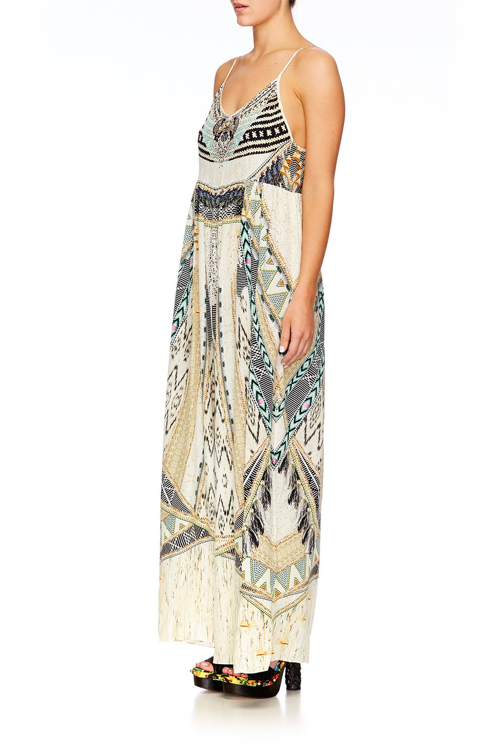 WEAVE ON GATHERED WIDE LEG JUMPSUIT