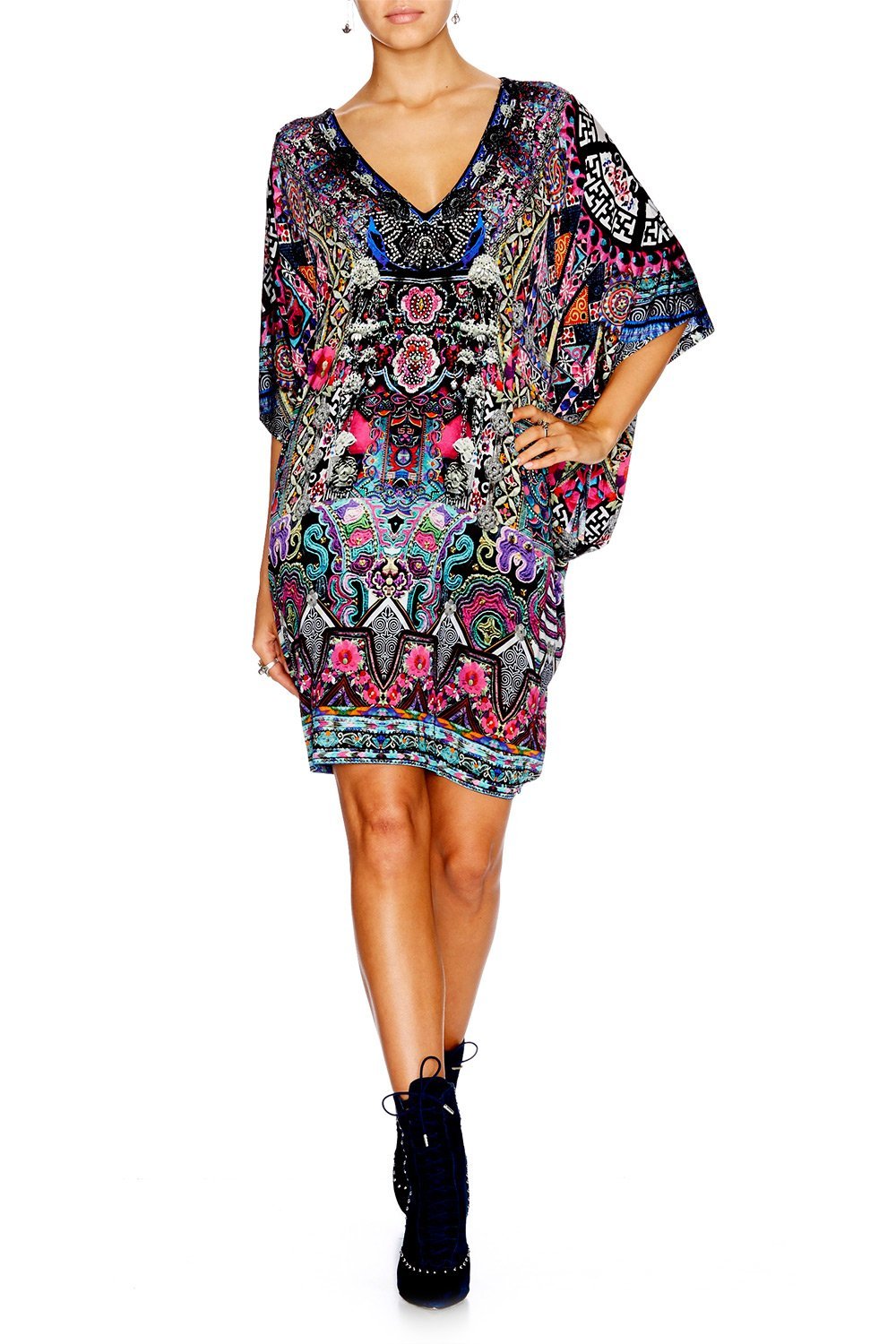 BELLS AT DUSK BAT SLEEVE DRESS