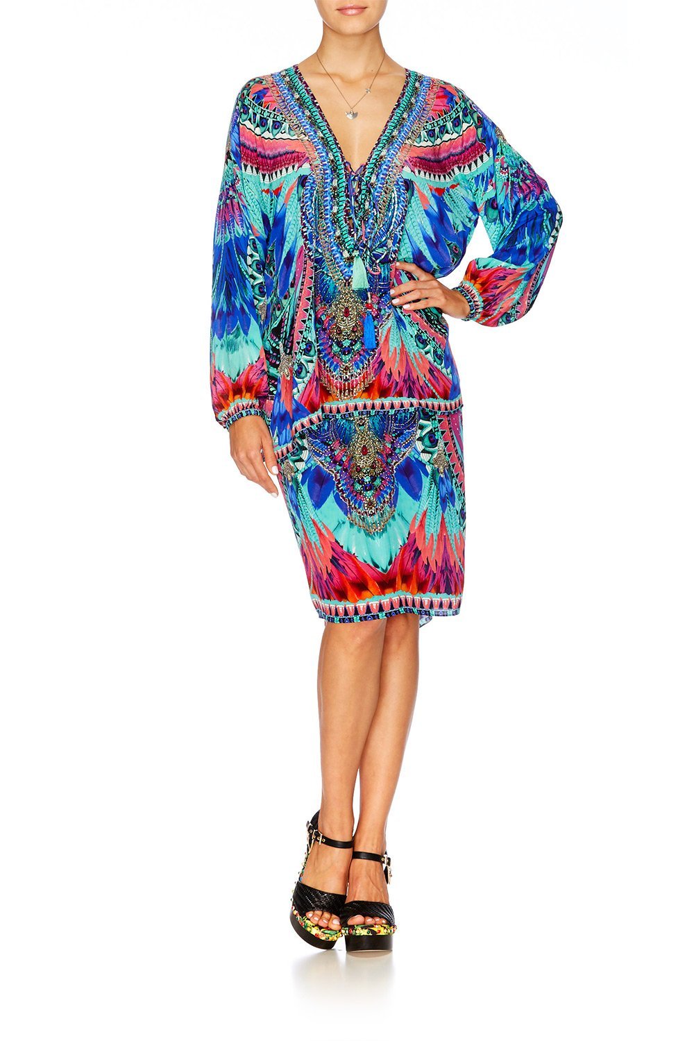 SKY FALL LACE UP SHIRT