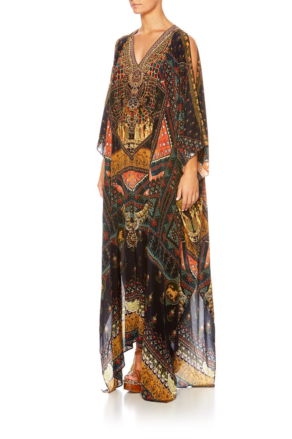 BLISS OF BOHEMIA SPLIT FRONT & SLEEVE KAFTAN