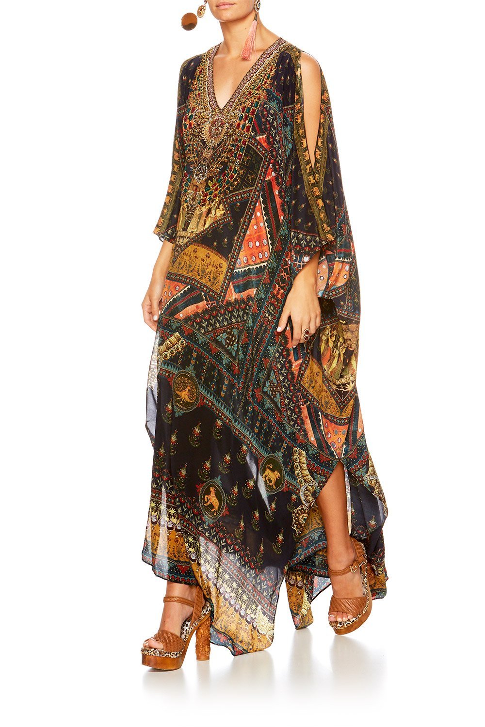 BLISS OF BOHEMIA SPLIT FRONT & SLEEVE KAFTAN