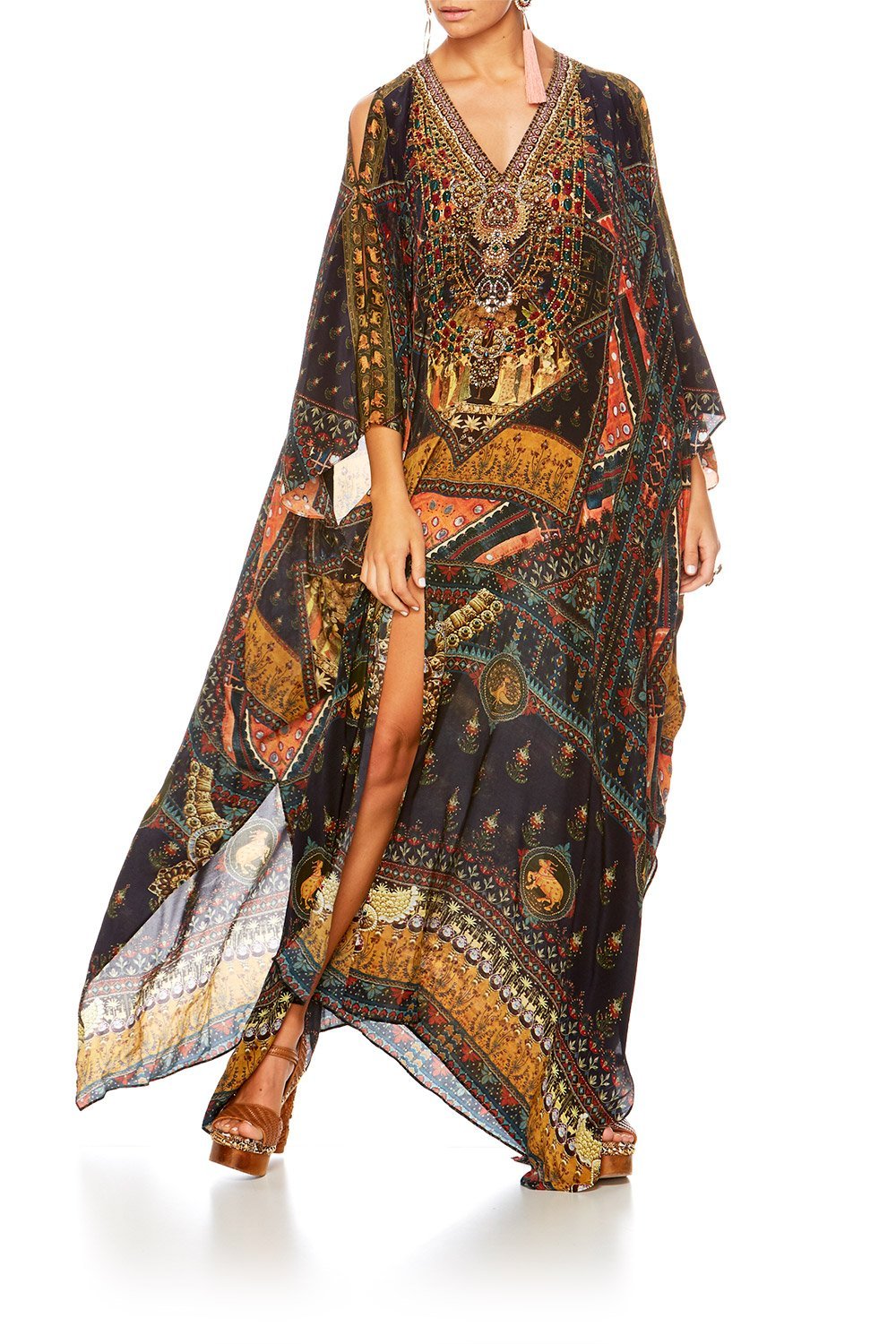 BLISS OF BOHEMIA SPLIT FRONT & SLEEVE KAFTAN