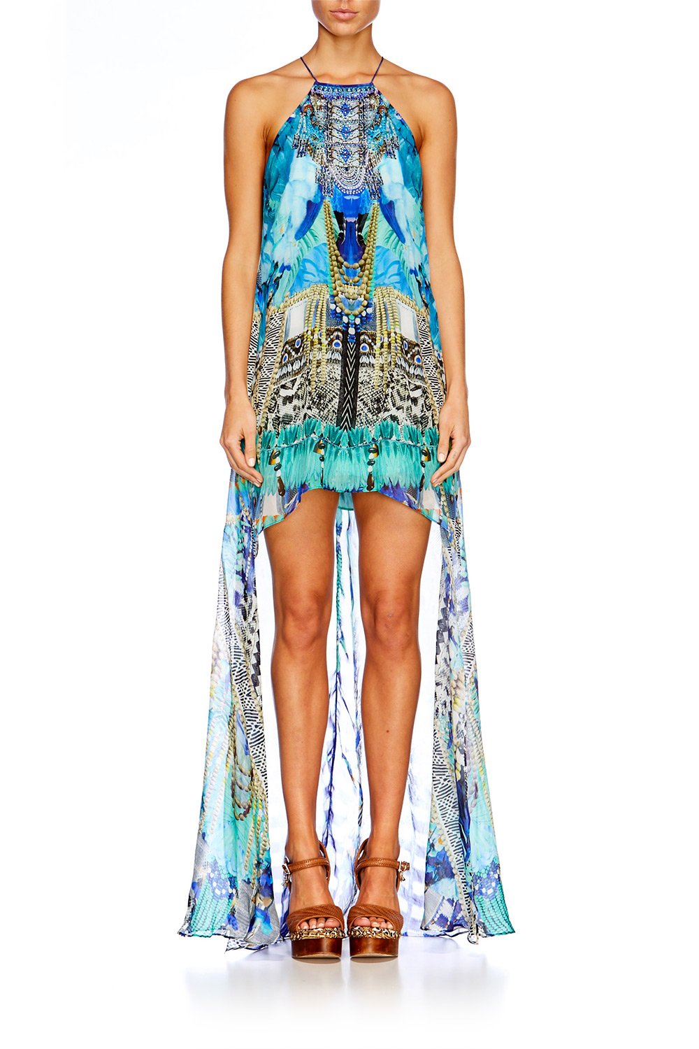 LEAVE ME WILD SHORT SHEER OVERLAY DRESS