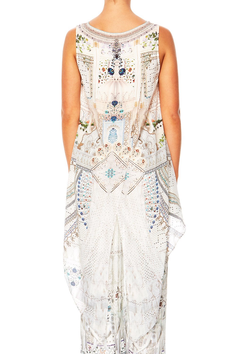 BREAKFAST WITH SILVIA V-NECK CROSS BACK TOP