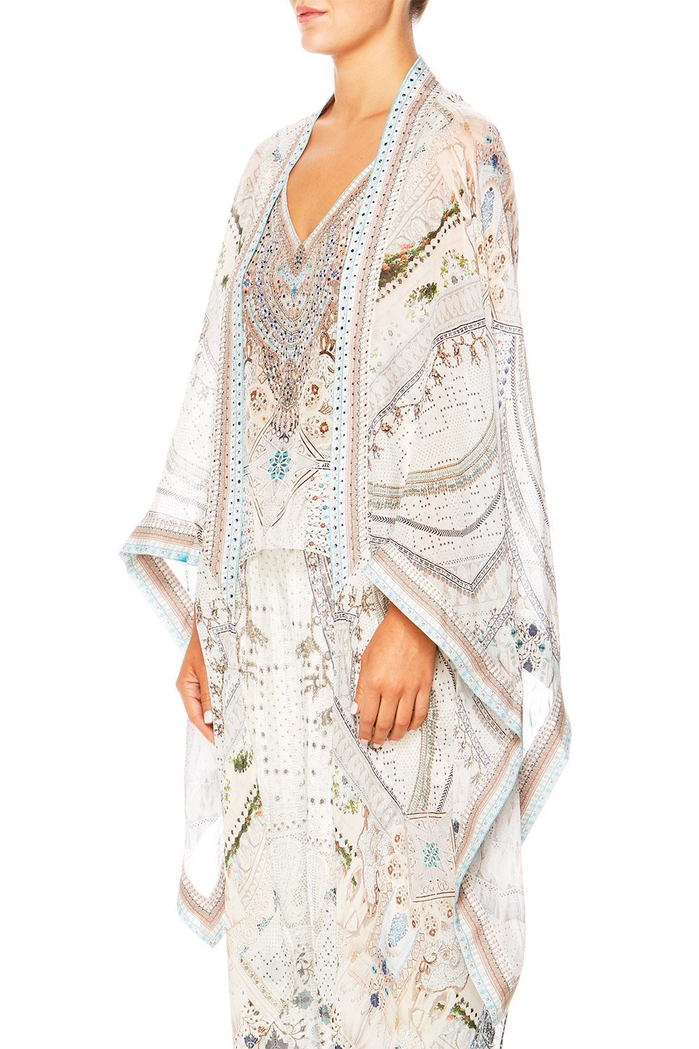 BREAKFAST WITH SILVIA LONG DRAPED ROBE