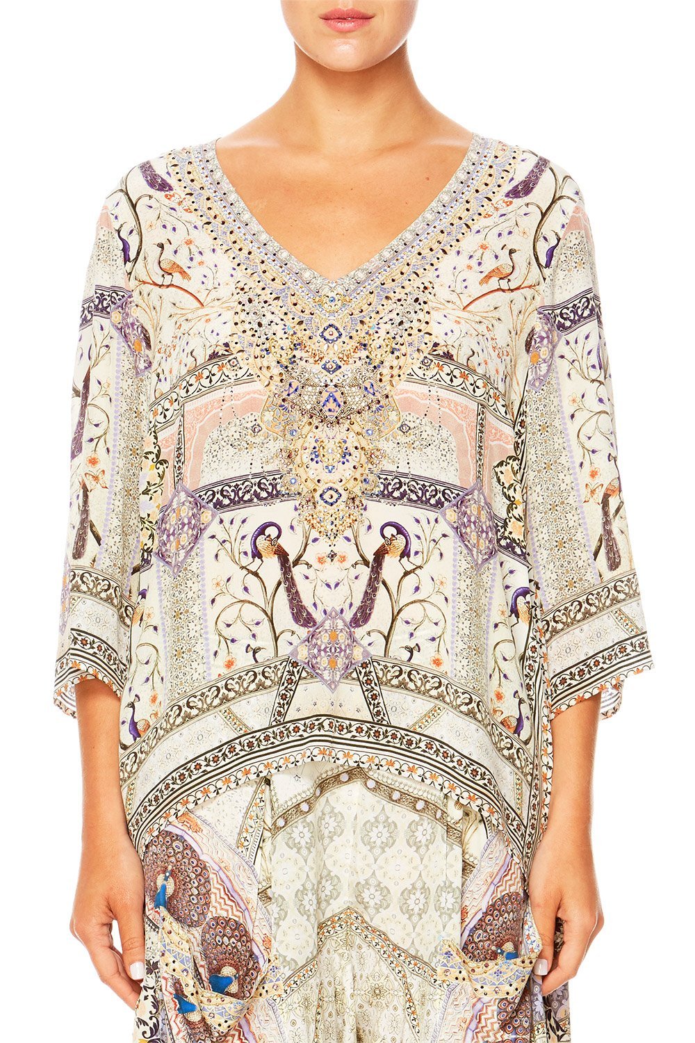 MAMA BAKSHI V-NECK OVERSIZED BLOUSE