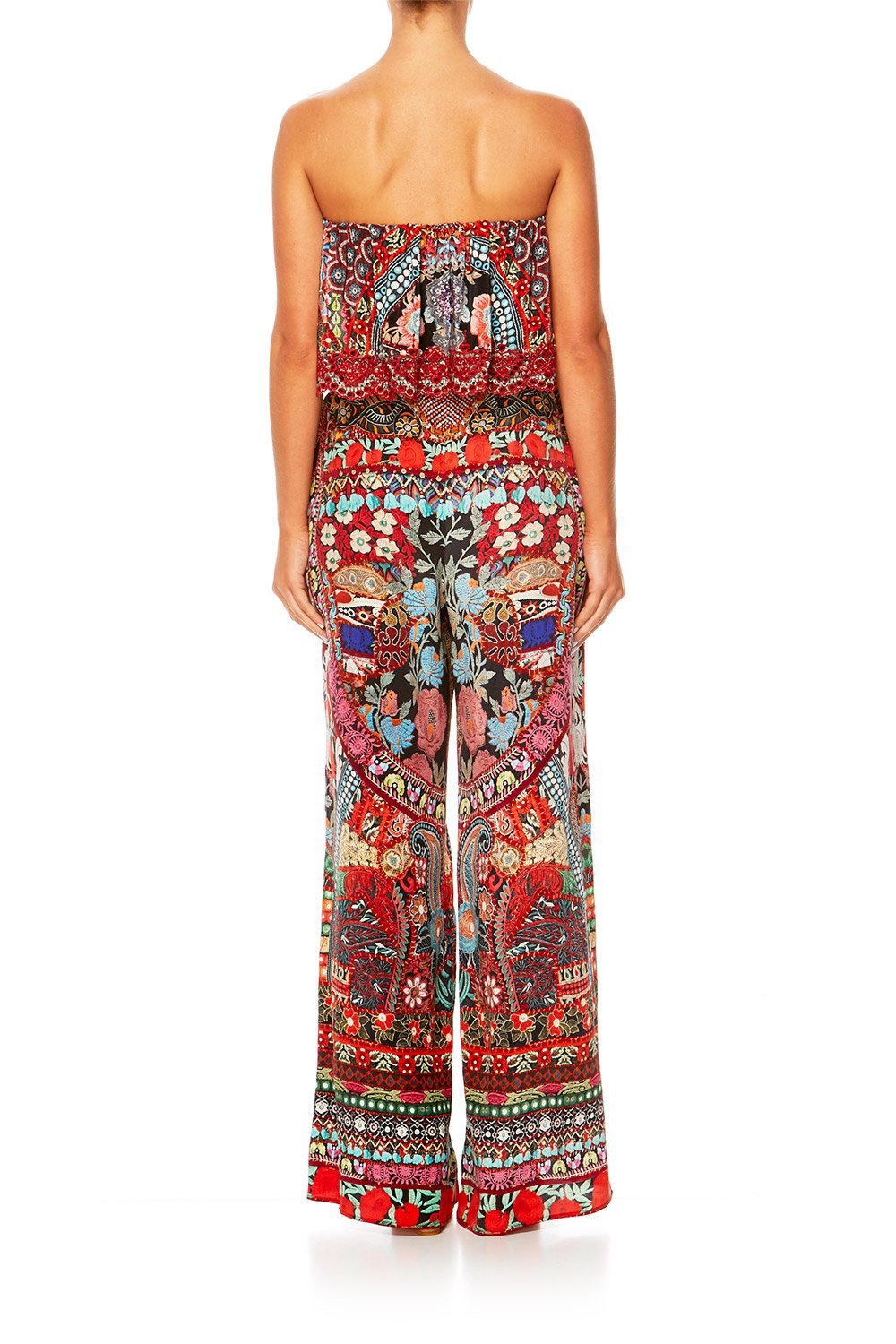 QUEEN ALIKA STRAPLESS JUMPSUIT W FRILL