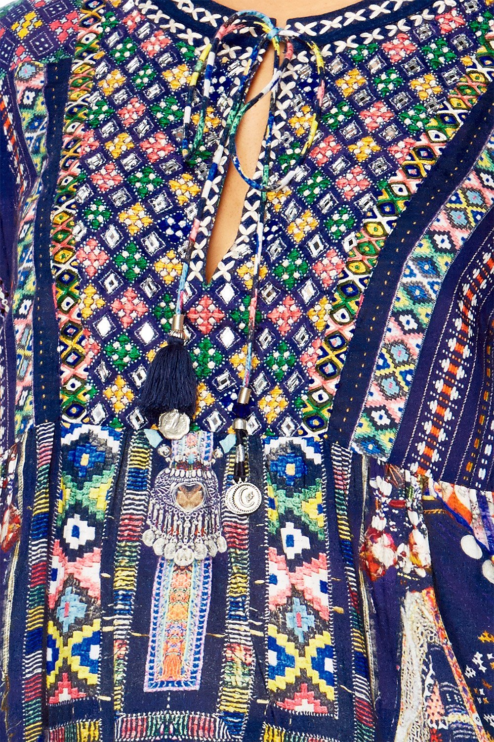 WHERE YOULL FIND ME LONGLINE PEASANT TOP