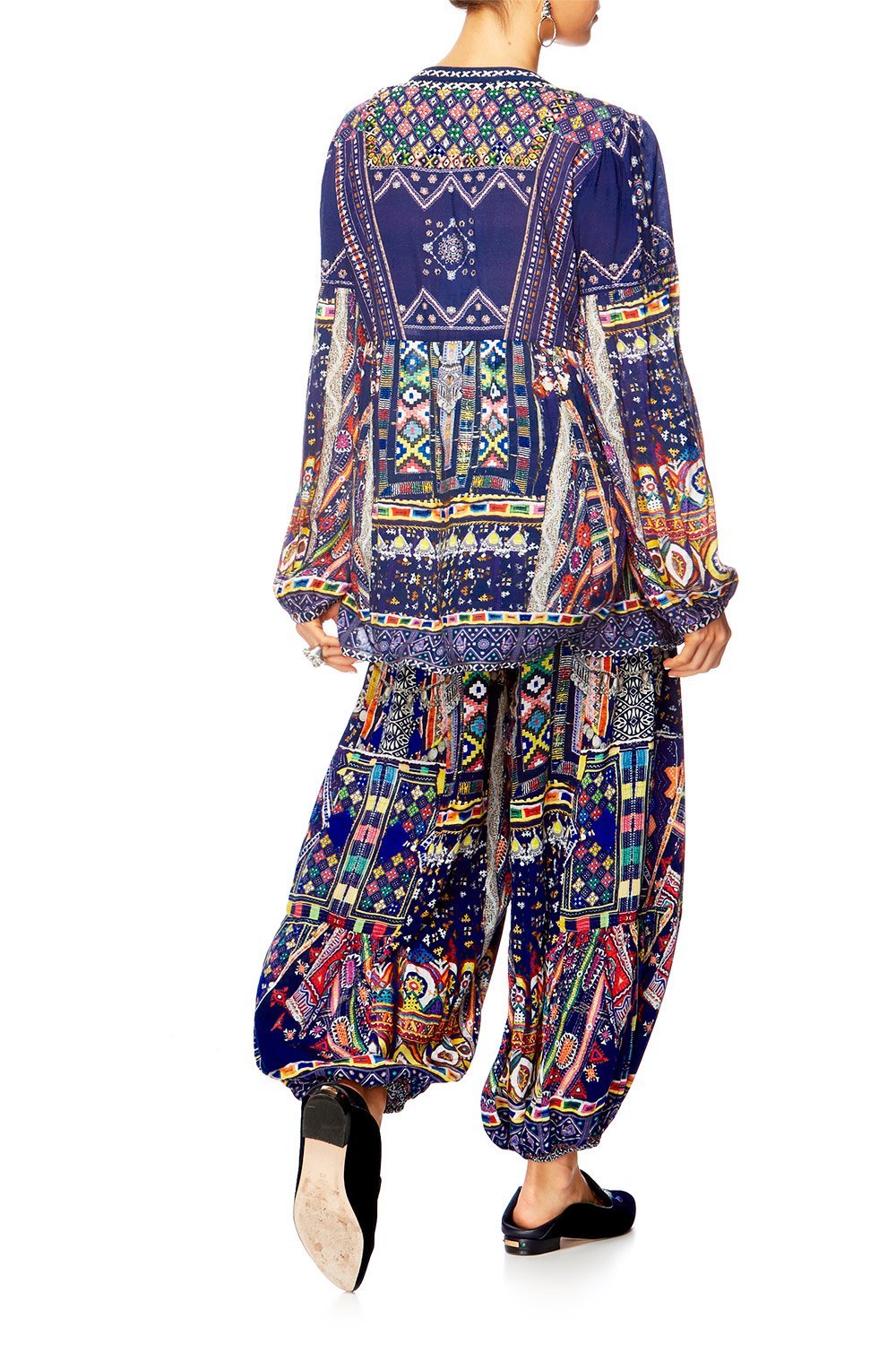 WHERE YOULL FIND ME LONGLINE PEASANT TOP