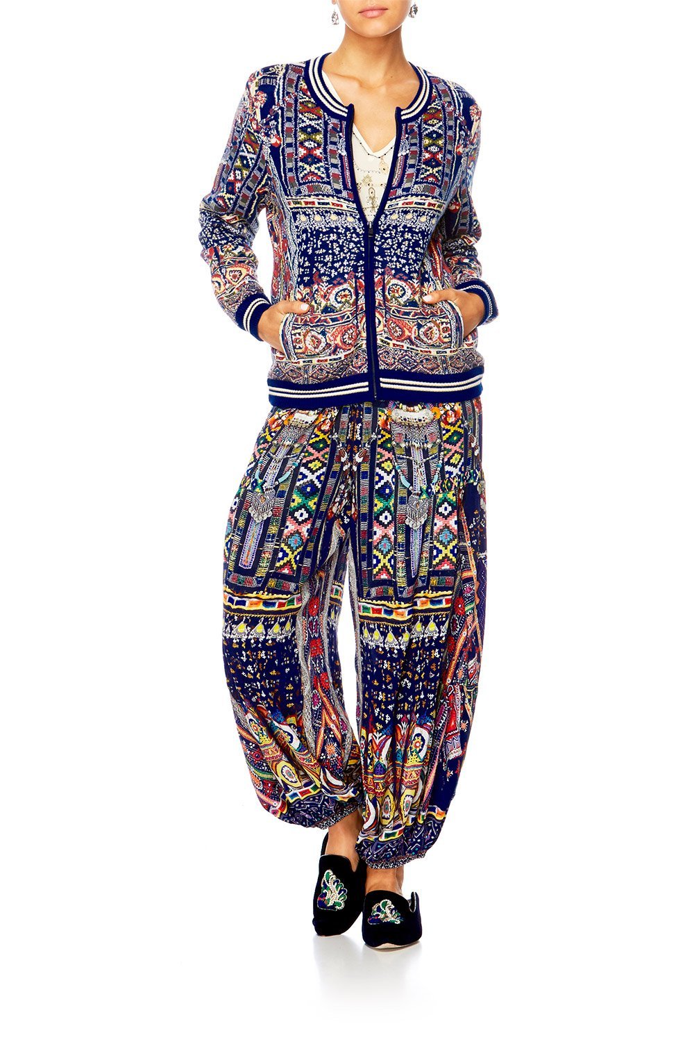 WHERE YOULL FIND ME JACQUARD BOMBER