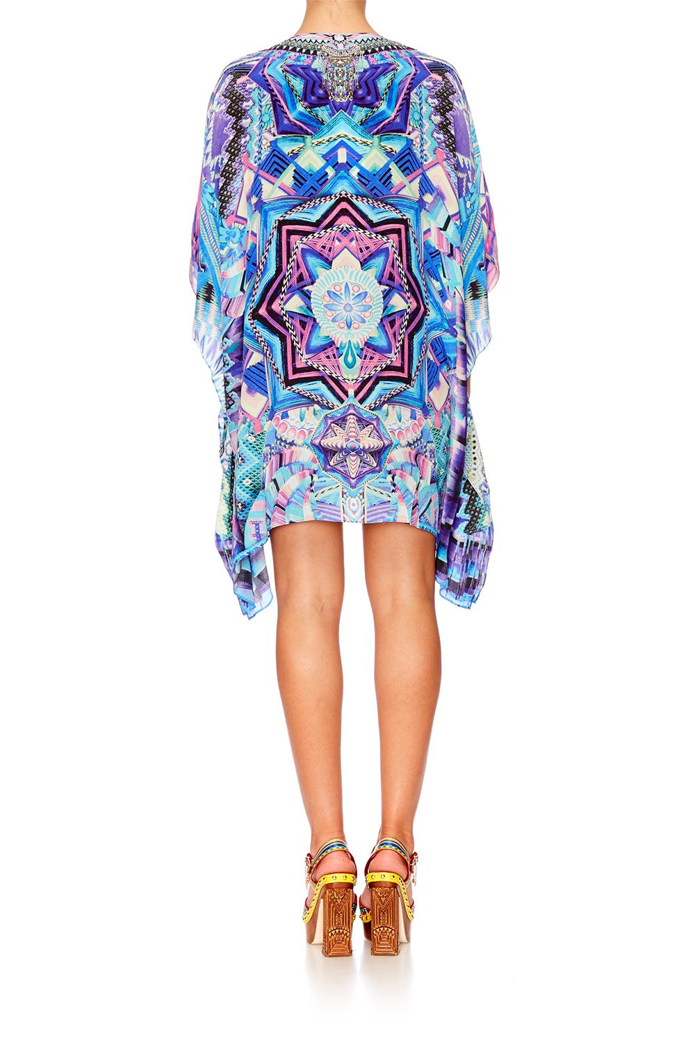 THREADS OF COSMOS SHORT LACE UP KAFTAN