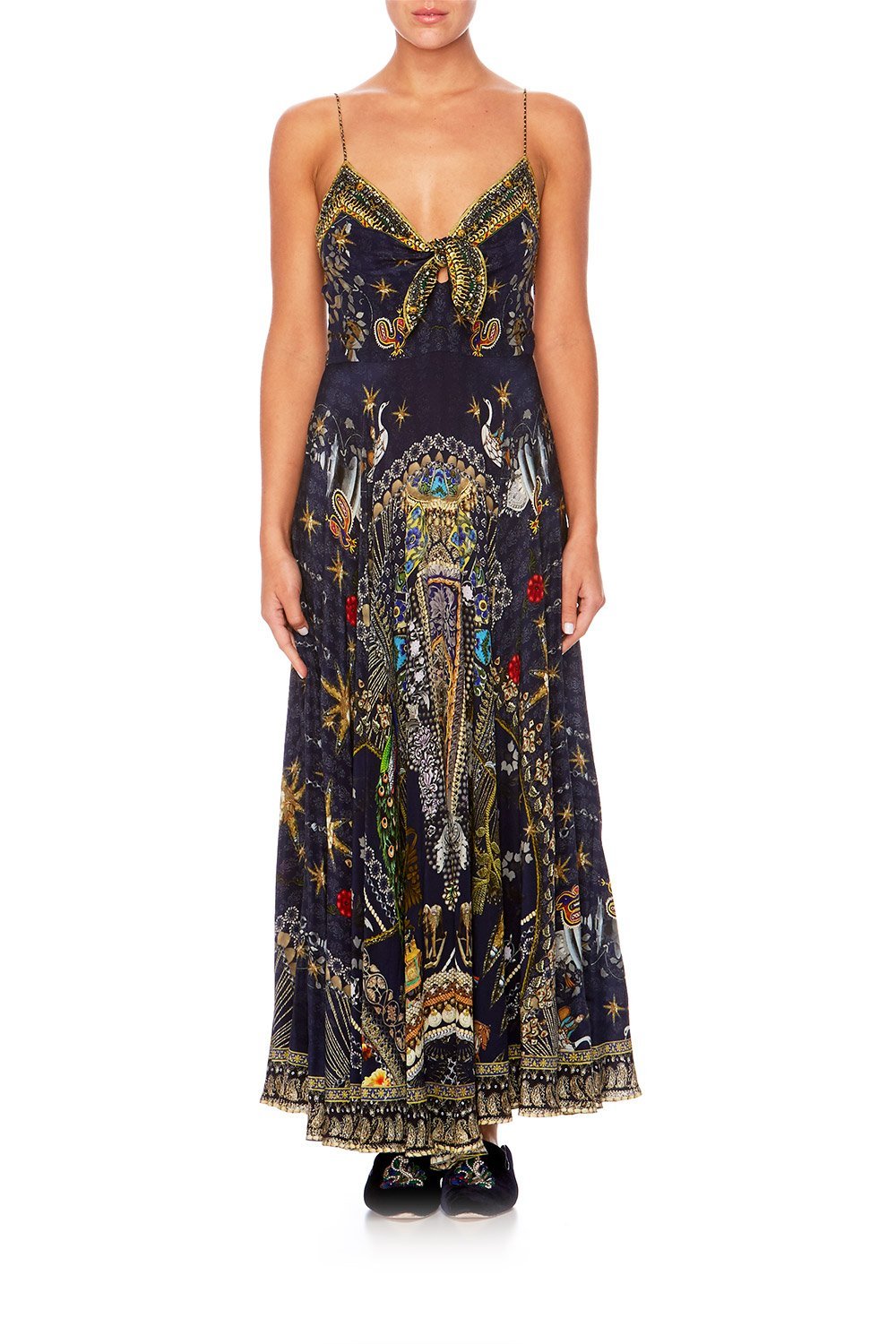 CHILDREN OF THE WORLD LONG DRESS W TIE FRONT