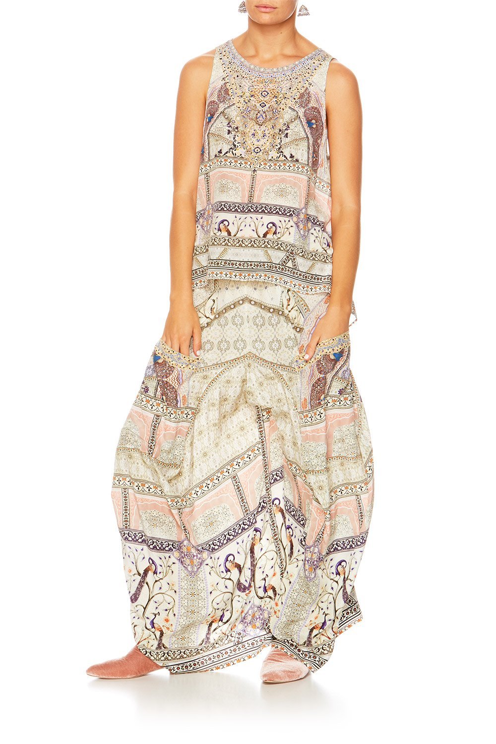 MAMA BAKSHI BUTTON BACK TOP