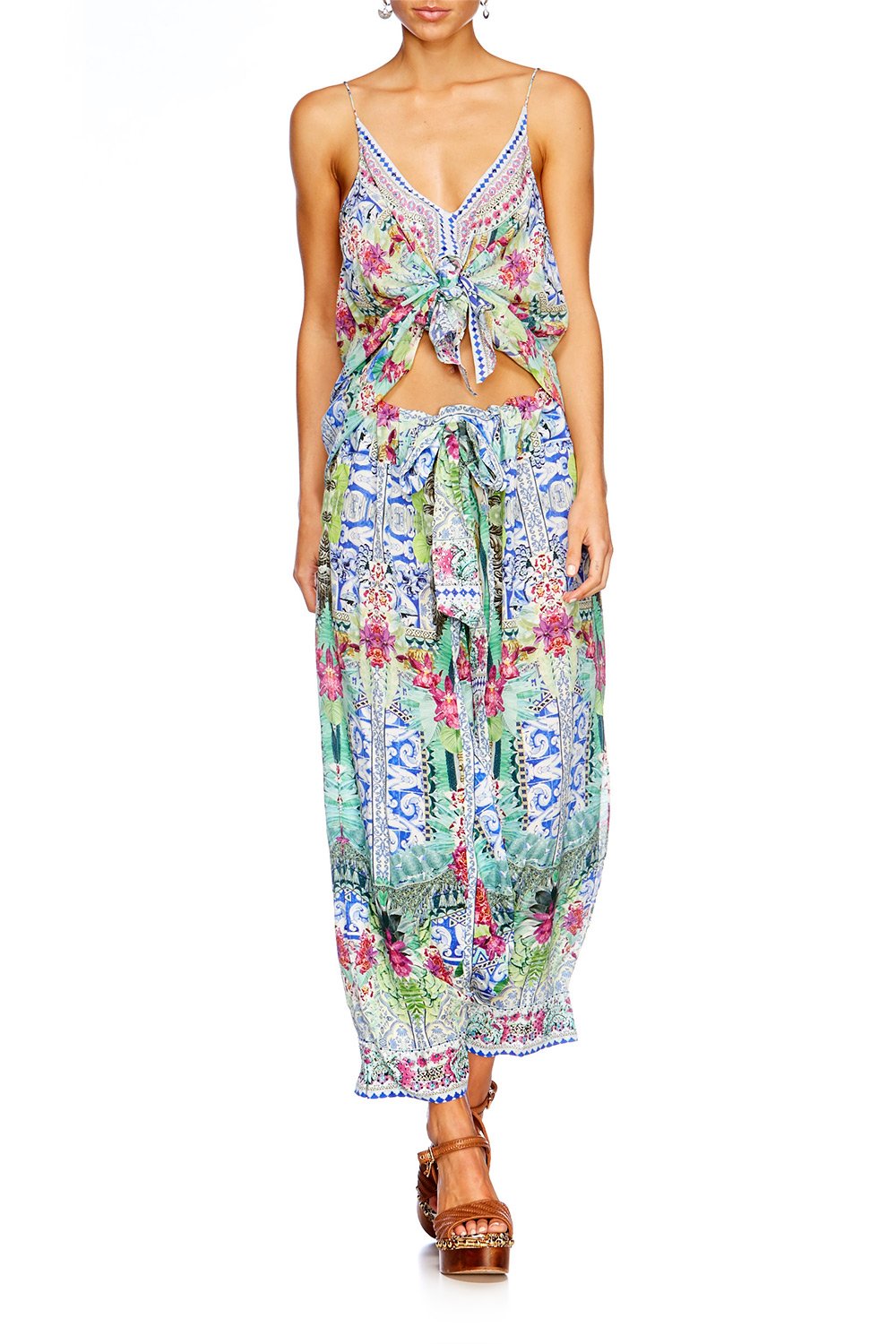 BAHIA BLISS HAREM PANTS W SIDE SPLIT