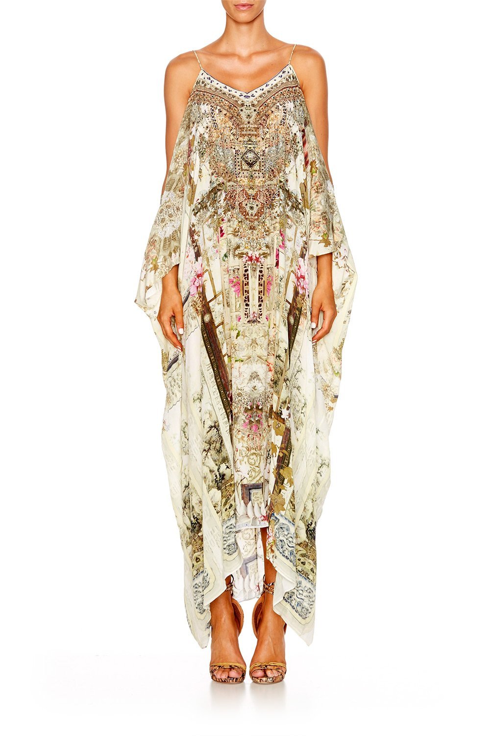 GIRL IN THE GARDEN SHOESTRING STRAP KAFTAN