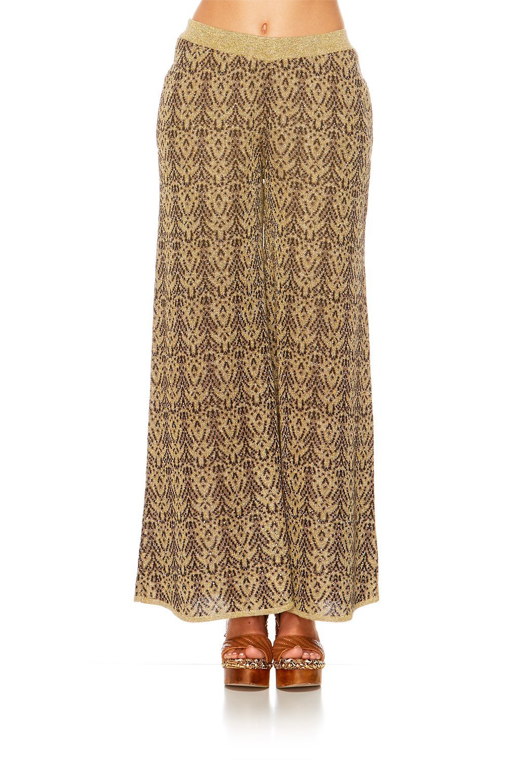 THE GYPSY LOUNGE FLARED KNIT TROUSER