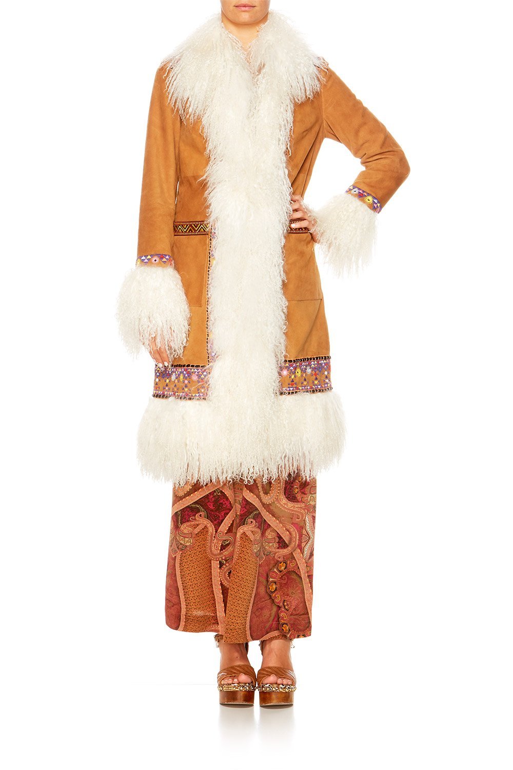 FAMILY GATHERING SHEARLING COAT