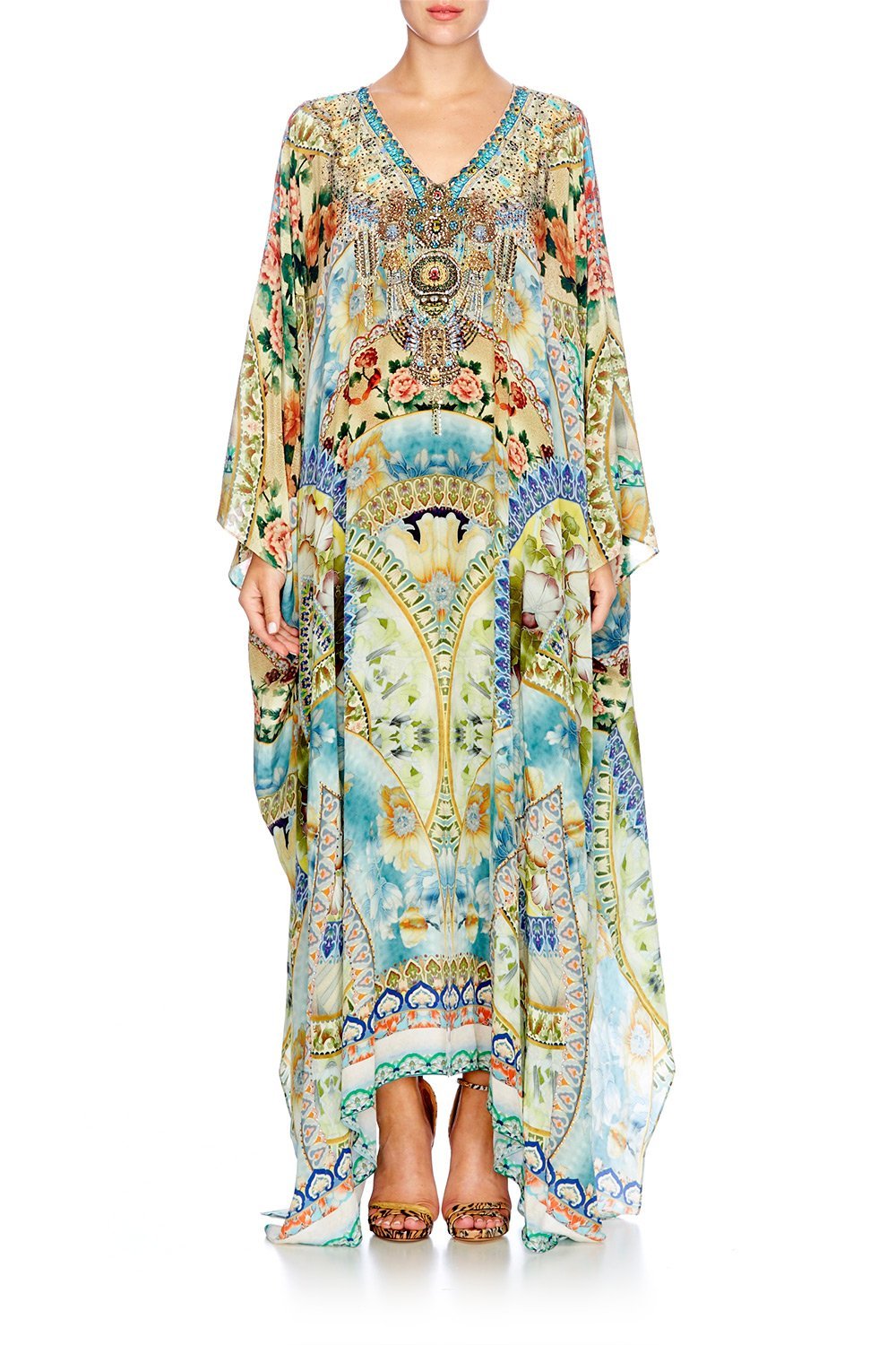 SIGN OF PEACE SPLIT FRONT AND SLEEVE KAFTAN