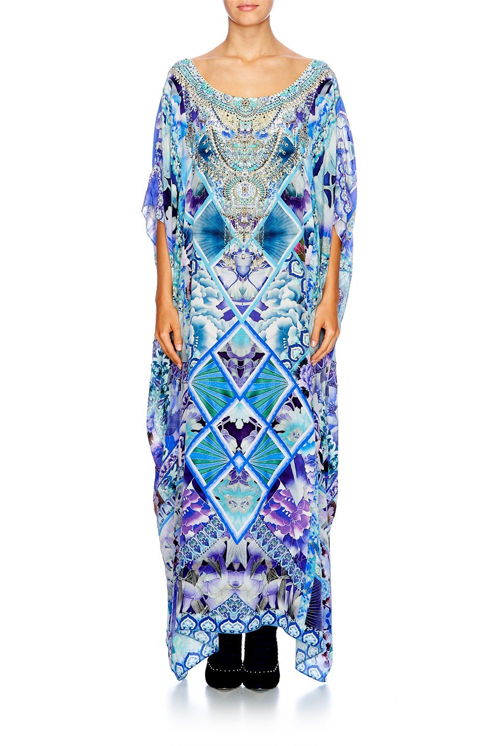 THE BLUE MARKET ROUND NECK KAFTAN
