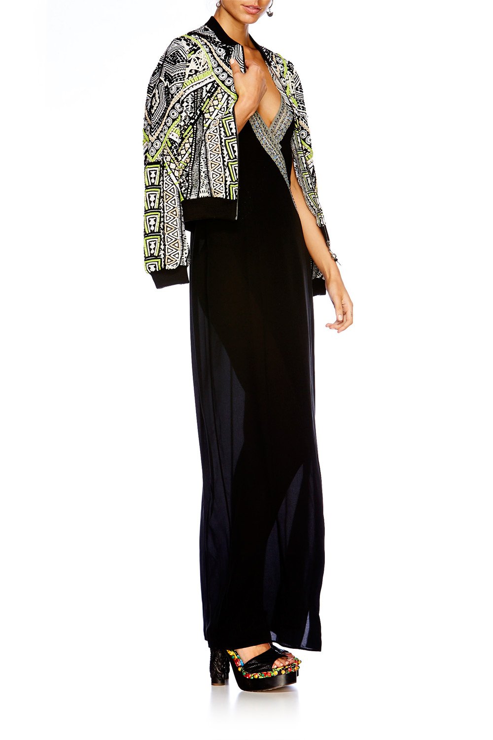 BELIEVE WEAVE BOMBER JACKET