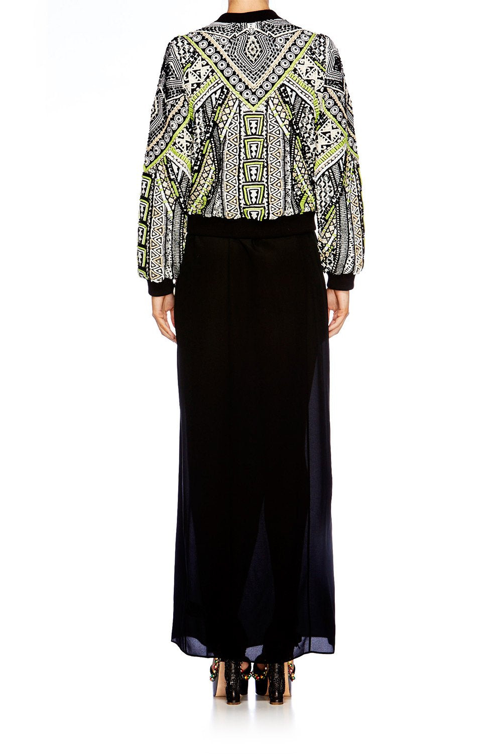 BELIEVE WEAVE BOMBER JACKET