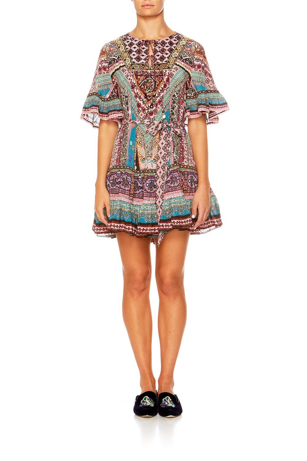 TIMES WE SHARE SHORT FRILL DRESS W BIB