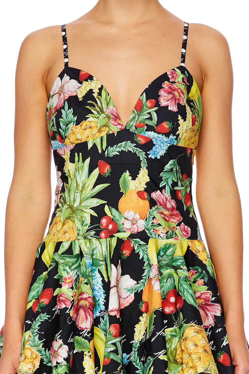 CALL ME CARMEN GATHERED TIERED DRESS