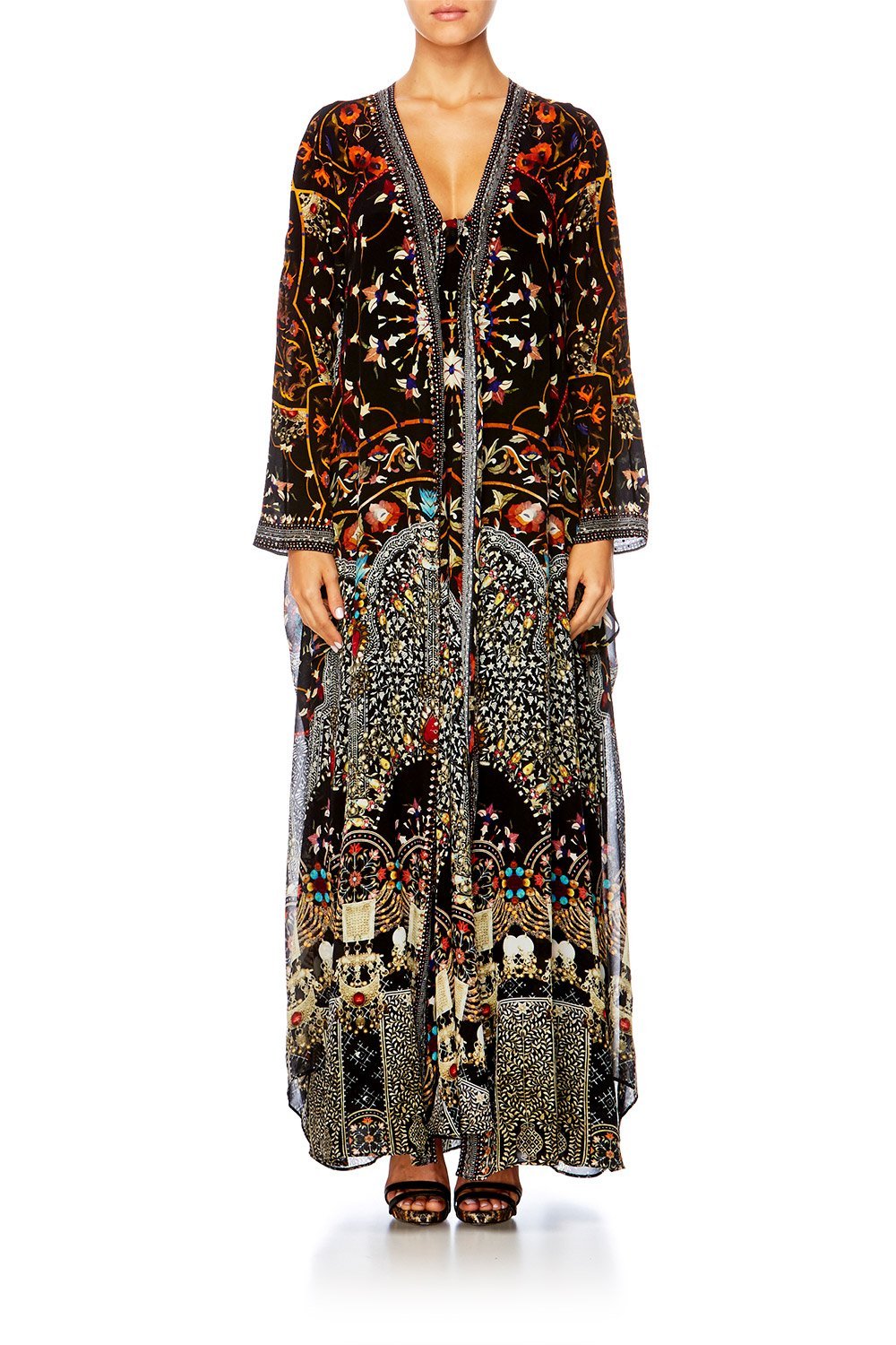 CHAMBER OF REFLECTIONS V-NECK OVERLAY WITH TIE WAIST