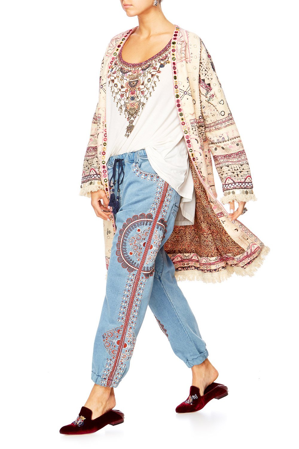 ON THE ROAD LONG COAT W SPLITS