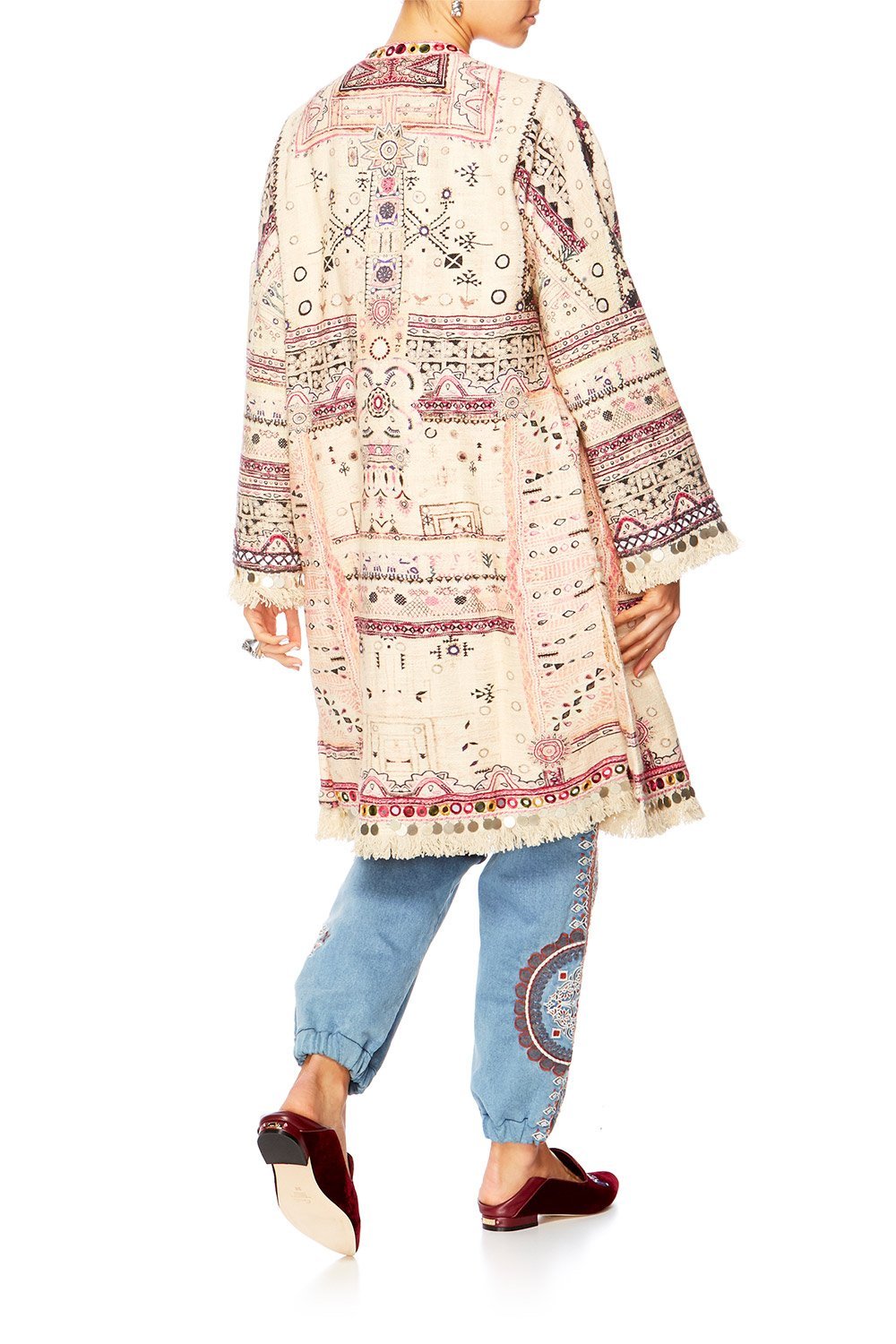 ON THE ROAD LONG COAT W SPLITS