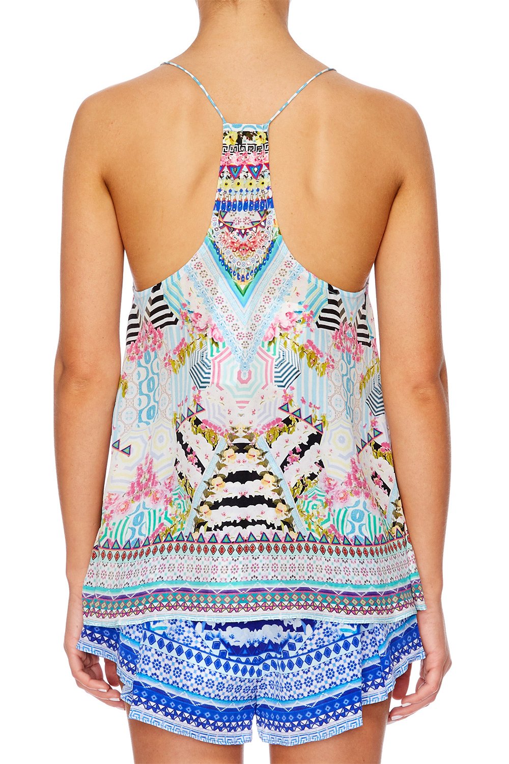 UNDER MY T BACK SHOESTRING TOP