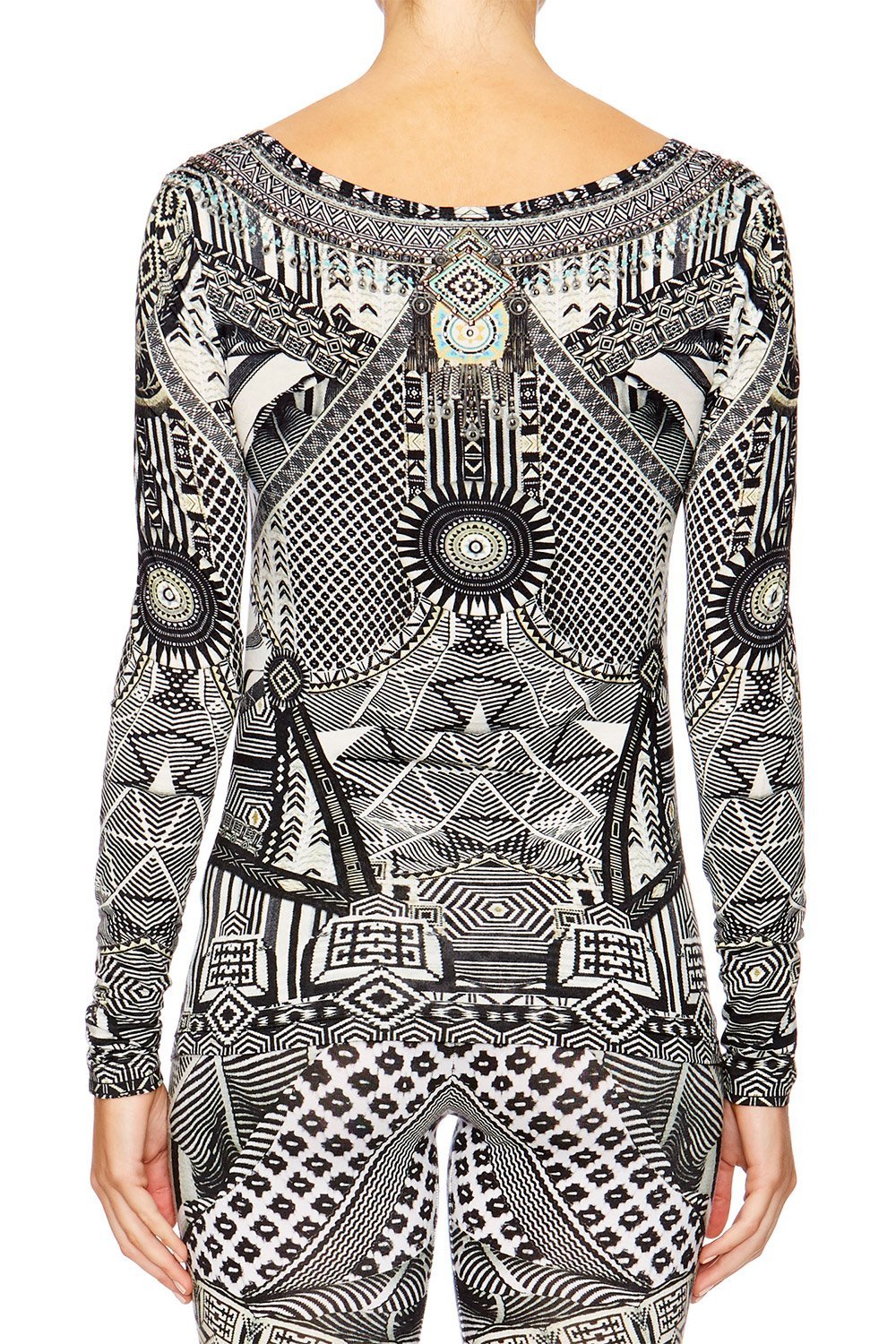 HANGING AROUND LONG SLEEVE TOP