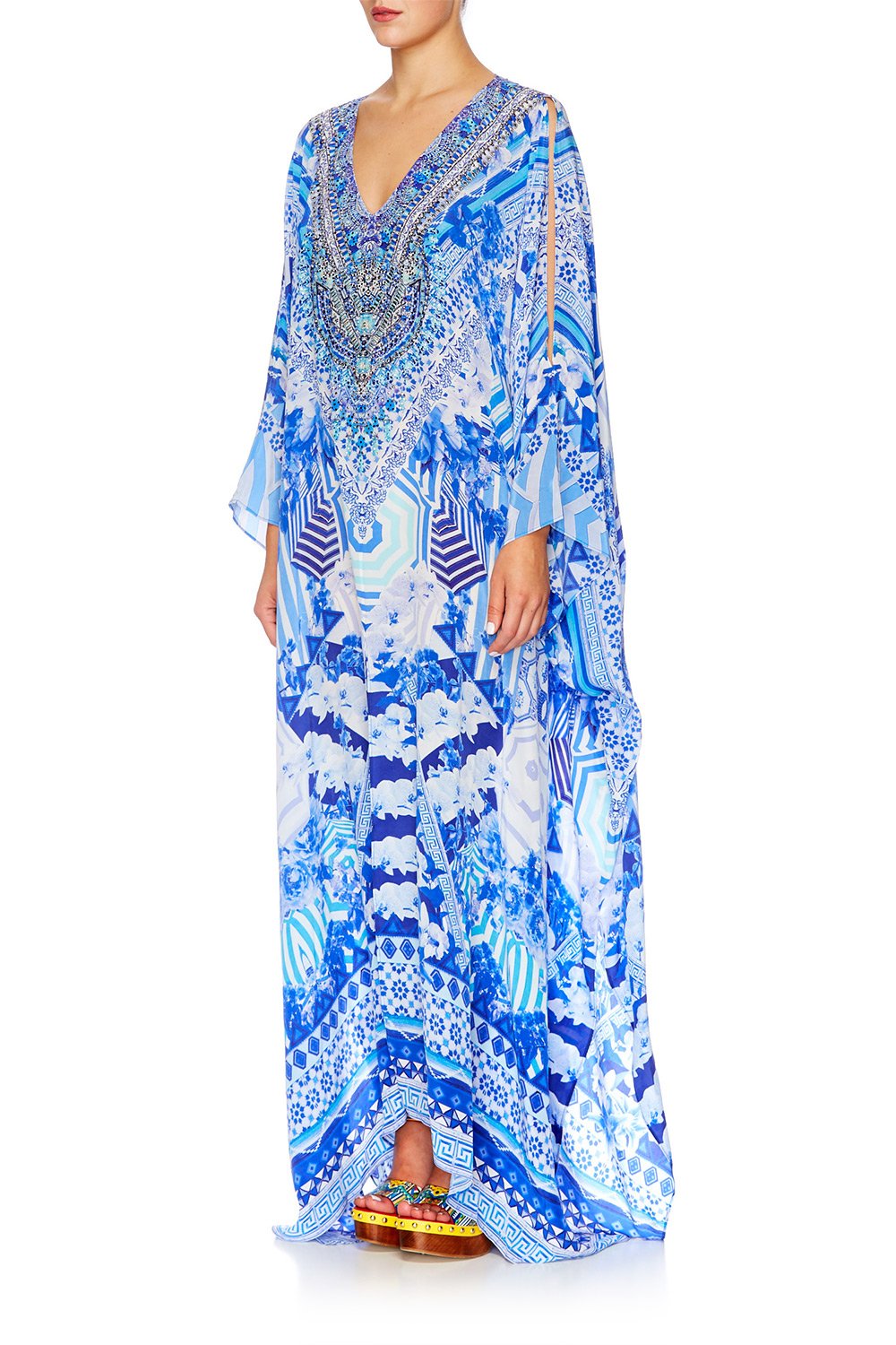 THROWING SHADE SLIT FRONT & SLEEVE KAFTAN