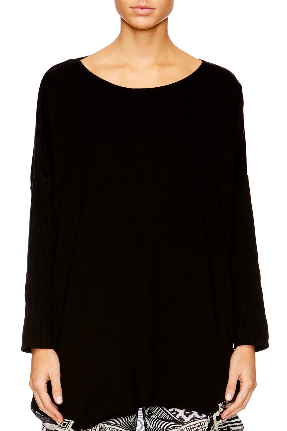 HANGING AROUND LONG SLEEVE JUMPER W PRINT BACK