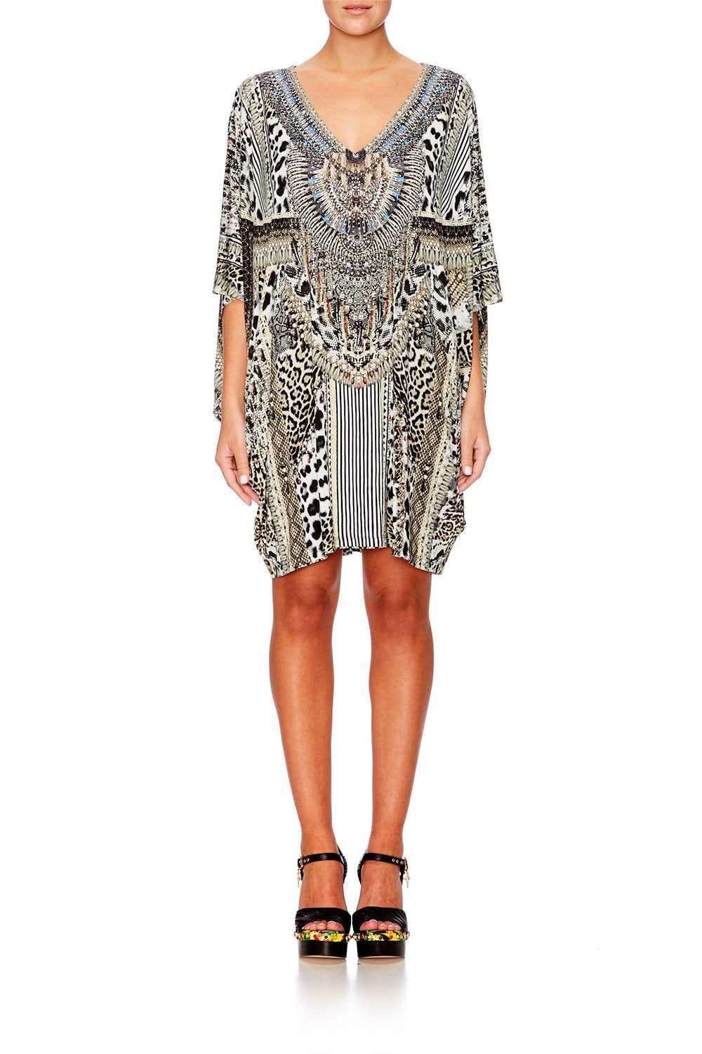 ANIMAL INSTINCT BAT SLEEVE DRESS